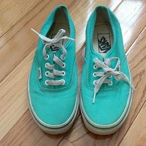 Vans teal size 6